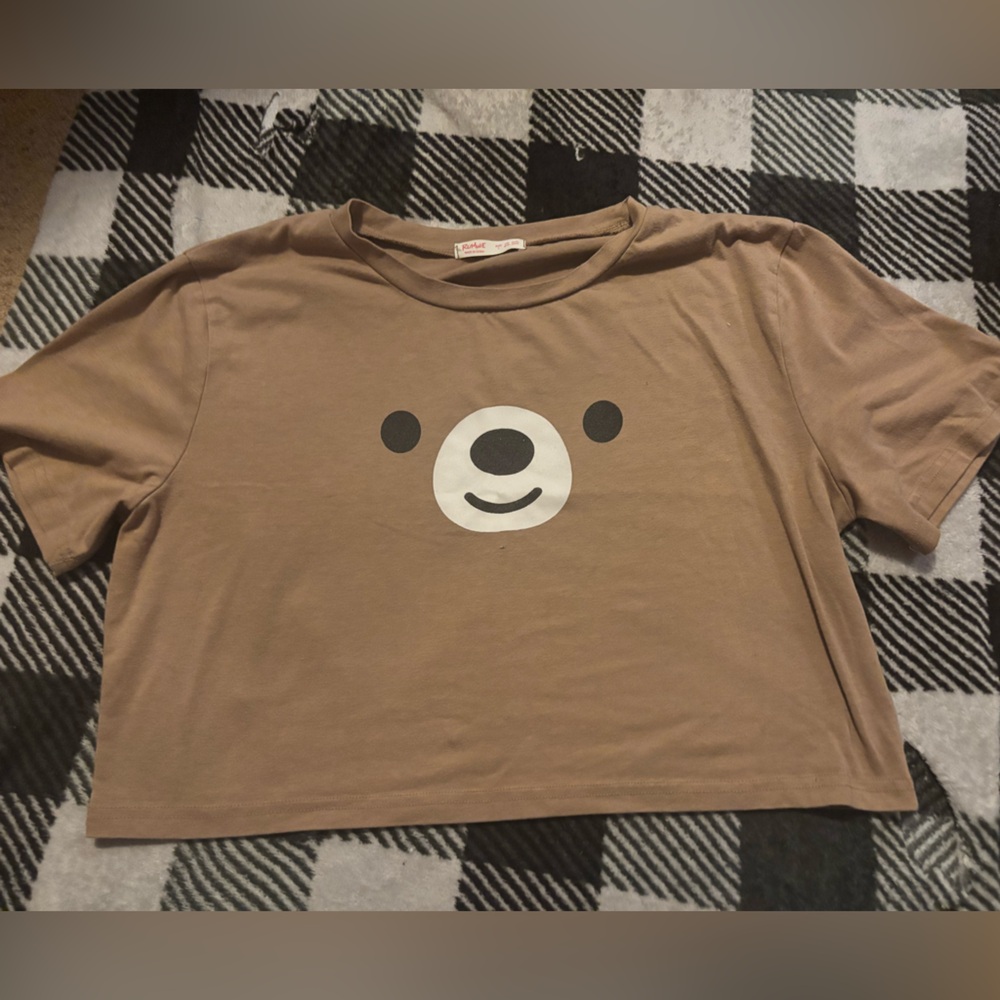 Bear crop top large